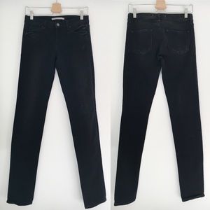 Vince Straight Leg Black Destroyed Wash Denim 26
